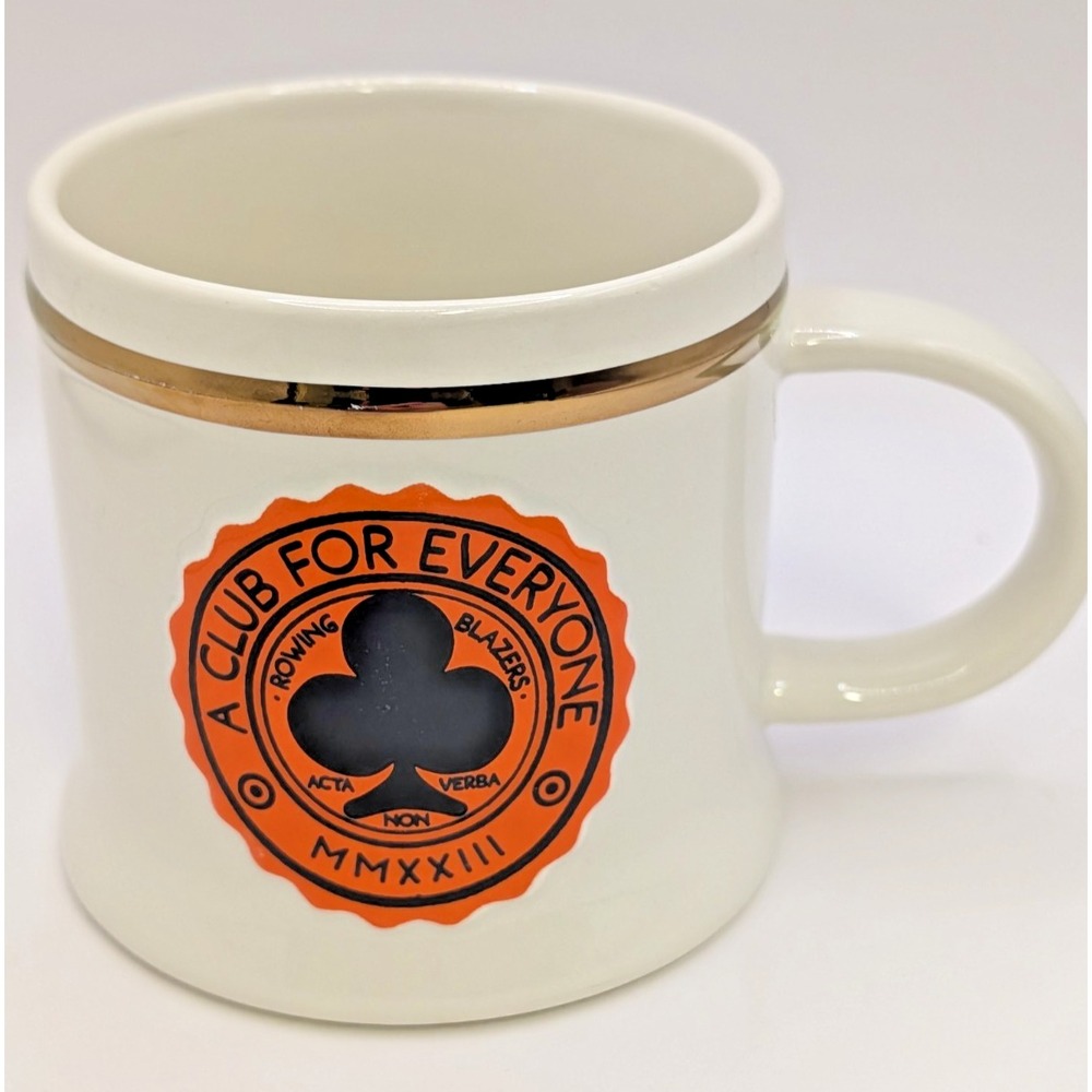 Rowing Blazers Stoneware Mug "A Club for Everyone"  12oz Raised Decoration